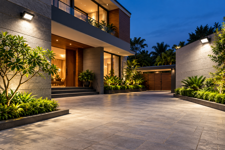 Exteriors & open areas lighting concept